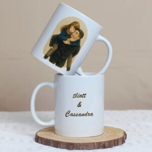 Mug couple en style ghibli personnalisé