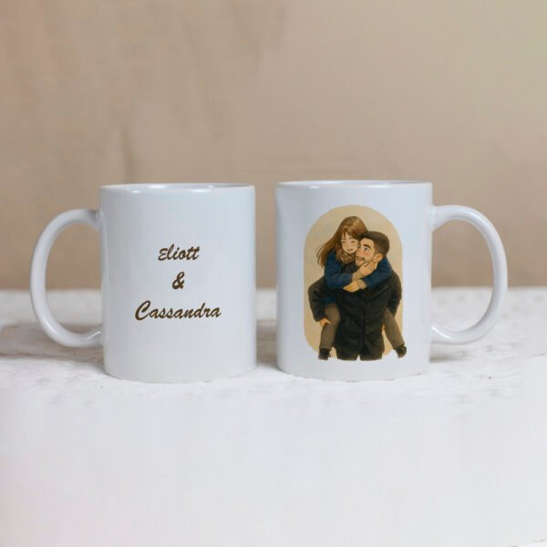 mug de couple en style ghibli